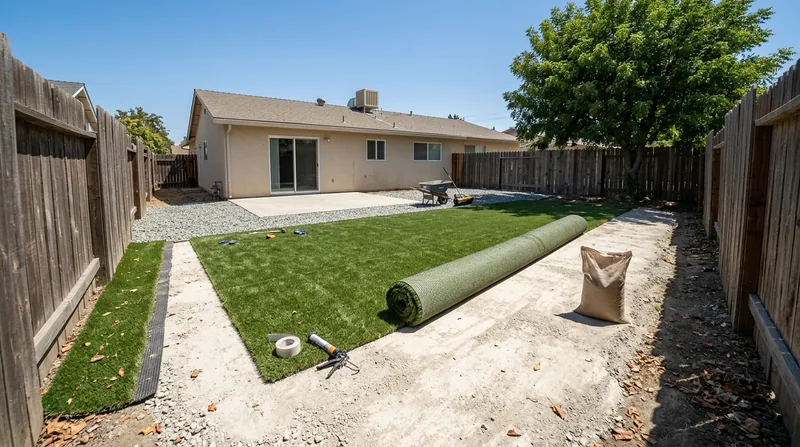 Residential Artificial Grass Installation Fresno