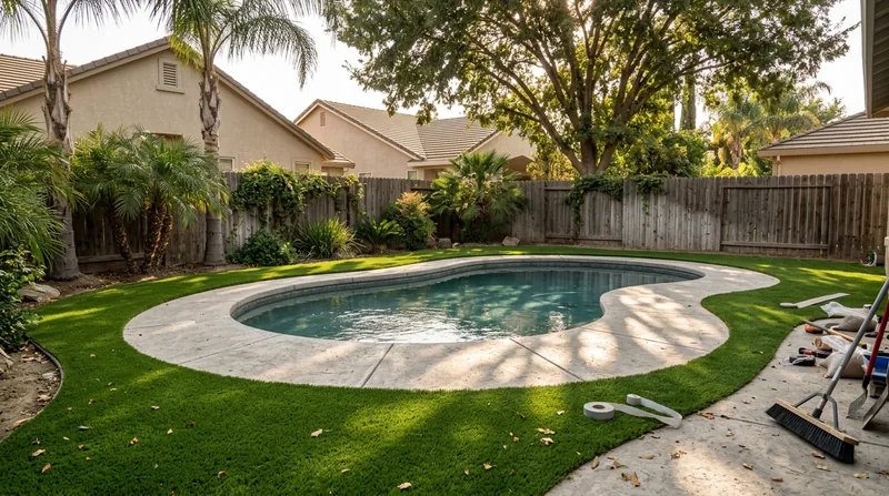 Pool Surround Turf Fresno